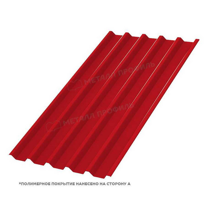 Профлист Металл Профиль С-44 0,5 NormanMP RAL 3020 Красный насыщенный